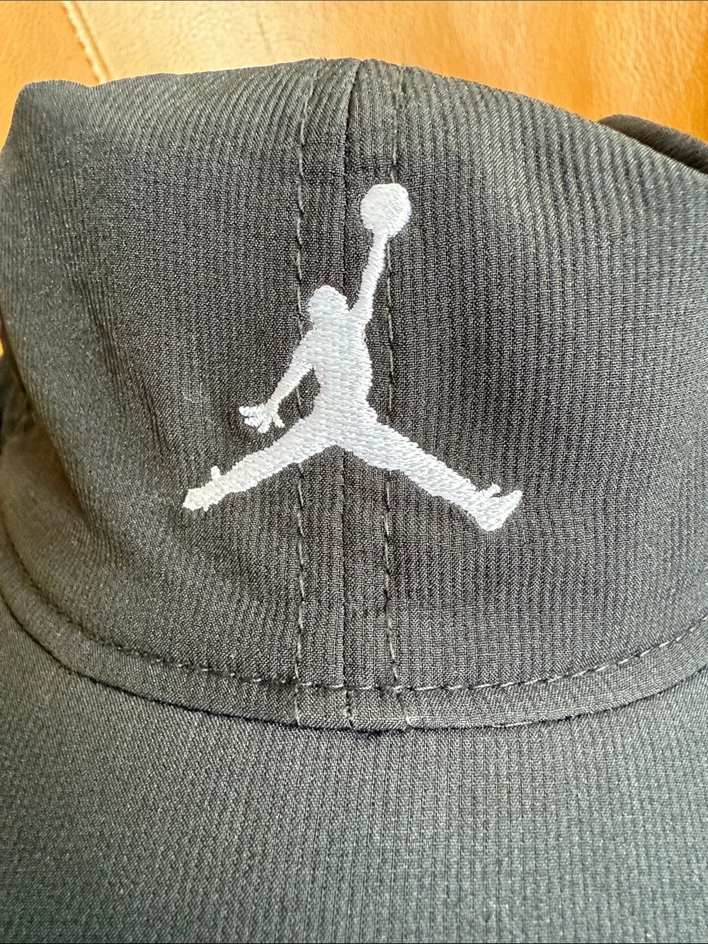 Jordan Black Hat with White Jumpman Logo